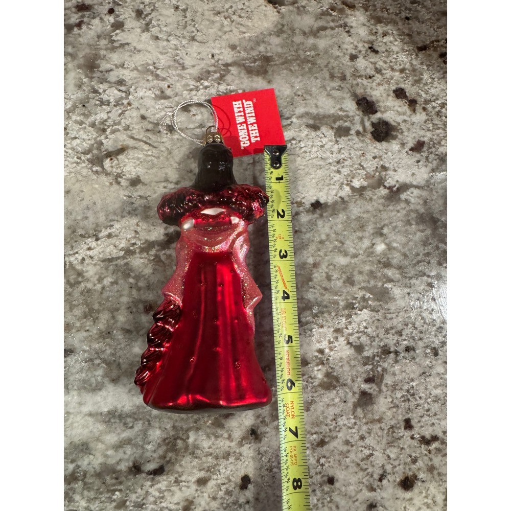 Polonaise Gone With The Wind Scarlett O'Hara Glass Ornament Kurt Adler 1998 - Picture 8 of 8